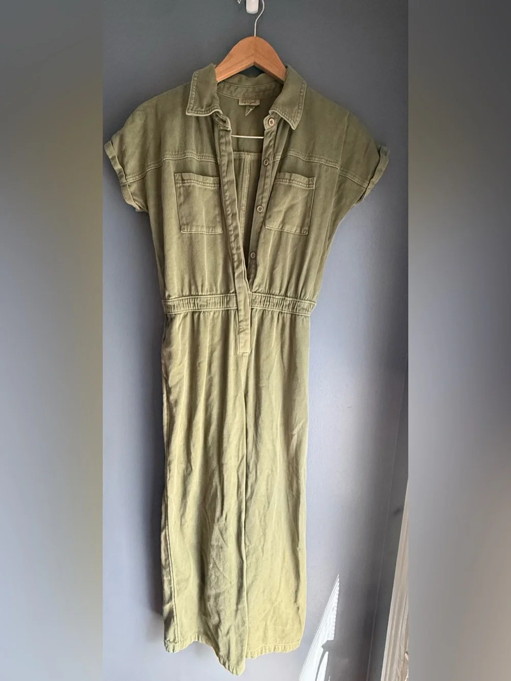 Cat & Jack Olive Green Jumpsuit